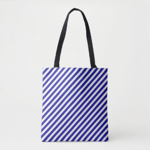 Diagonale Streifen Blau Tasche