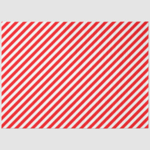 Diagonale Streifen im Candy-Cane-Stil - Weihnachts Seidenpapier