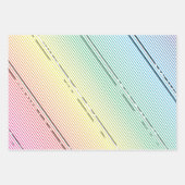 Diagonale Streifen im Hintergrund 10 Geschenkpapier Set (Vorderseite 3)