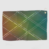 Diagonale Streifen im Hintergrund 11 Golfhandtuch (Horizontal)