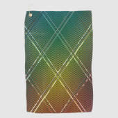 Diagonale Streifen im Hintergrund 11 Golfhandtuch (Vorderseite)