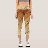 Diagonale Streifen im Hintergrund 3 Capri Leggings (Vorderseite)