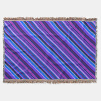 Diagonale Streifen in blau und lila