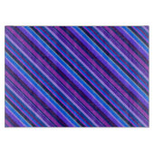 Diagonale Streifen in blau und lila Schneidebrett (Vorderseite)