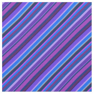 Diagonale Streifen in blau und lila Stoff