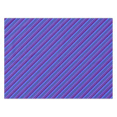 Diagonale Streifen in blau und lila Tischdecke (Vorderseite (Horizontal))