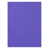 Diagonale Streifen in blau und lila Tischdecke (Vorderseite)