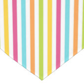 Diagonale Streifen in lebendigen Farben Kurzer Tischläufer (Ecke)