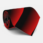 Diagonale Streifen in Rot und Schwarz Krawatte (Gerollt)