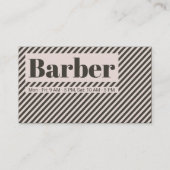 Diagonale Streifen Linien Muster Retrostil Visitenkarte (Vorderseite)