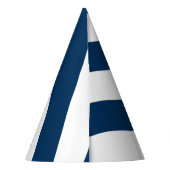 Diagonale Streifen: Navy Partyhütchen (Rückseite)