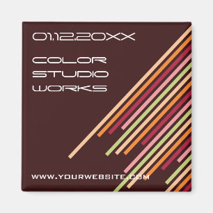 Diagonale Stripes   01 * Magnet der Praline- 