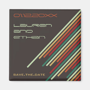 Diagonale Stripes 03 * Tutti Frutti retten Magnet