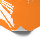 Diagonale Tulips: Lichtfarbdesign. Poster (Ecke)