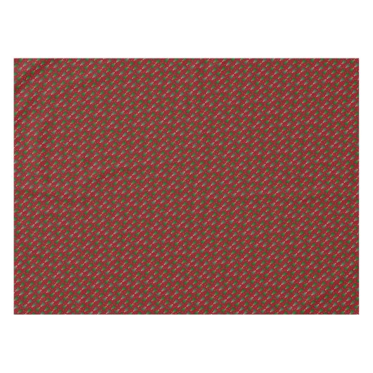 Diagonale Weihnachtsbäume mit Sternen auf Tischdecke (Vorderseite (Horizontal))