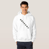 Diagonale Würfel (dunkel) Hoodie (Vorne ganz)