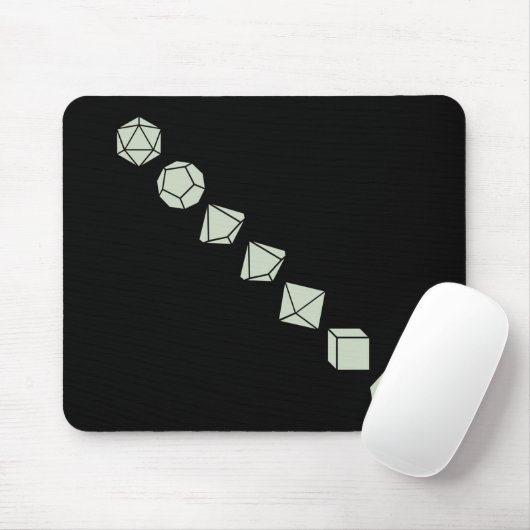 Diagonale Würfel (Licht) Mousepad (Mit Mouse)