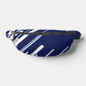 Diagonalen - Blau und Weiß Bauchtasche (Ablage )