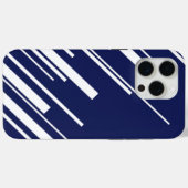 Diagonalen - Blau und Weiß Case-Mate iPhone Hülle (Rückseite (Horizontal))