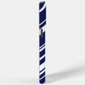 Diagonalen - Blau und Weiß Case-Mate iPhone Hülle (Rückseite / Rechts)