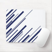 Diagonalen in Blau und Weiß Mousepad (Mit Mouse)