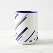 Diagonalen in Blau und Weiß Tasse (Zentrum)