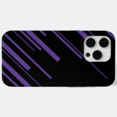 Diagonalen in Lila und schwarz Case-Mate iPhone Hülle (Rückseite (Horizontal))