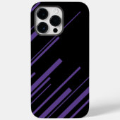 Diagonalen in Lila und schwarz Case-Mate iPhone Hülle (Rückseite)