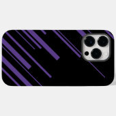 Diagonalen in Lila und schwarz Case-Mate iPhone Hülle (Rückseite (Horizontal))