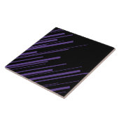 Diagonalen in Lila und schwarz Fliese (Seite)