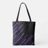 Diagonalen in Lila und schwarz Tasche (Rückseite)