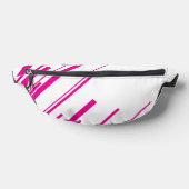 Diagonalen in Magenta und Weiß Bauchtasche (Ablage )