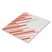 Diagonalen in Orange und Weiß Fliese (Seite)
