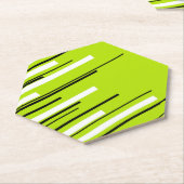 Diagonalen - Limettengrün Untersetzer (angewinkelt)