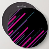 Diagonalen - rosa, Lila, blau und schwarz Button (Vorne & Hinten)