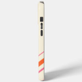 Diagonalen - Rosa, Orange und Creme Case-Mate iPhone Hülle (Rückseite / Links)