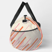 Diagonalen - Rosa, Orange und Creme Duffle Bag (Rechts)