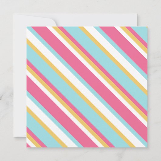 Diagonaler Abschluss Einladung (Rückseite)