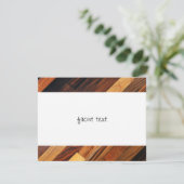 Diagonaler Holzfußboden Einladung (Stehend Vorderseite)