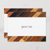 Diagonaler Holzfußboden Einladung (Vorne/Hinten)