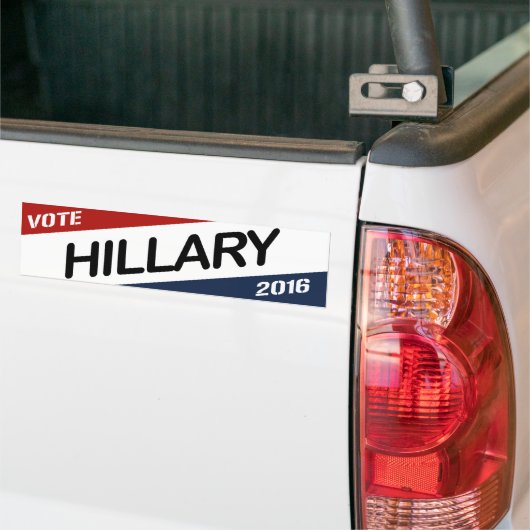DIAGONALER KEIL HILLARY 2016 - .PNG AUTOAUFKLEBER (Auf Lkw)