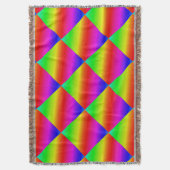 Diagonaler Regenbogen rot bis grün Decke (Vorderseite Vertikal)