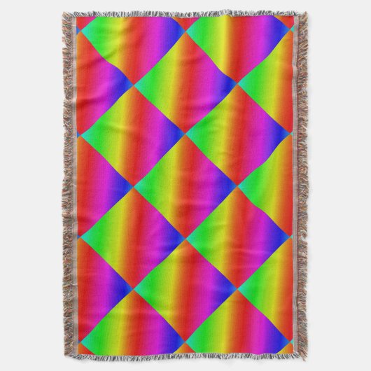 Diagonaler Regenbogen rot bis grün Decke (Vorderseite Vertikal)