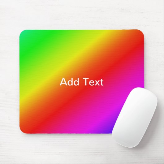 Diagonaler Regenbogen rot bis grün Mousepad (Mit Mouse)