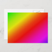 Diagonaler Regenbogen rot bis grün Postkarte (Vorne/Hinten)