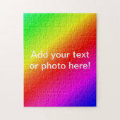 Diagonaler Regenbogen rot bis grün Puzzle (Vertikal)