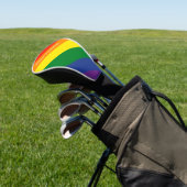 Diagonaler Regenbogen Stripter Individuelle Name Golf Headcover (In SItu)