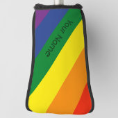 Diagonaler Regenbogen Stripter Individuelle Name Golf Headcover (Rotieren 90)