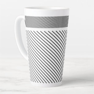 Diagonaler Rhythmus in Schwarz und Weiß Milchtasse