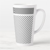 Diagonaler Rhythmus in Schwarz und Weiß Milchtasse (Rechts)